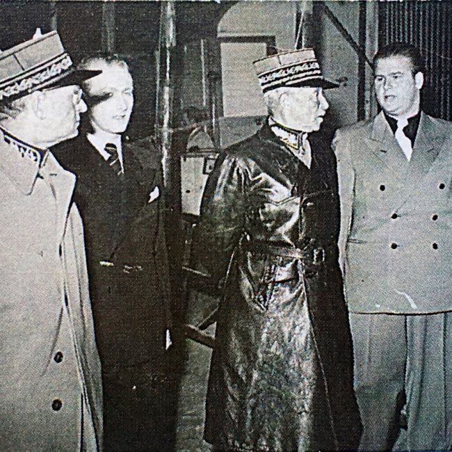 1942 General Guisan und Divisionär Borrel
